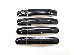 Door Handle Covers; Gloss Black (19-23 Ranger)
