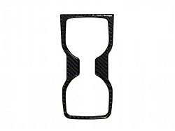 Double Cup Holder Accent Trim; Domed Carbon Fiber (19-23 Ranger)