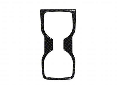 Double Cup Holder Accent Trim; Domed Carbon Fiber (19-23 Ranger)