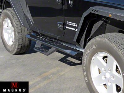Drop Style Door to Door Nerf Side Step Bars; Black (19-23 Ranger SuperCrew)
