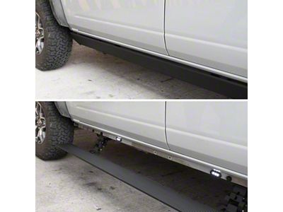 Go Rhino E-BOARD E1 Electric Running Boards; Textured Black (19-25 Ranger SuperCrew)
