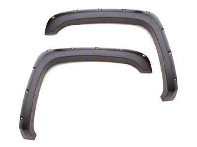 Elite Series Rivet Style Fender Flares; Front; Smooth Black (19-23 Ranger)