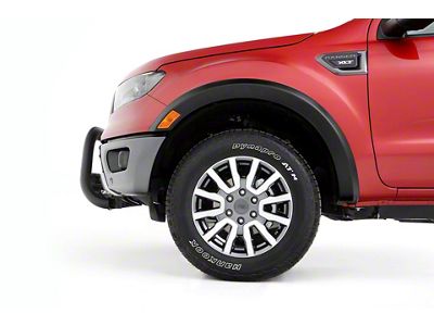 Elite Series Sport Style Fender Flares; Front; Smooth Black (19-23 Ranger)