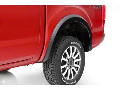 Elite Series Sport Style Fender Flares; Rear; Smooth Black (19-23 Ranger)