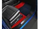 F1 Hybrid Front and Rear Floor Mats; Full Red (19-24 Ranger SuperCrew)