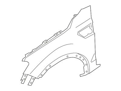 Ford Front Fender; Passenger Side (19-23 Ranger)