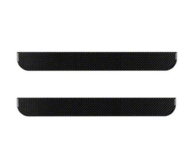 Front Door Sill Protection; Domed Carbon Fiber (19-23 Ranger)