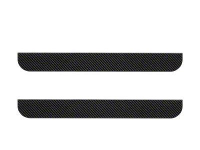 Front Door Sill Protection; Raw Carbon Fiber (19-23 Ranger)