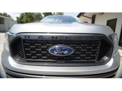 Front Grille Insert Letters; Blue Jeans Metallic (19-23 Ranger)