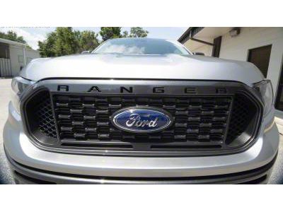 Front Grille Insert Letters; Gloss Black (19-23 Ranger)