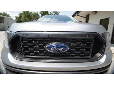 Front Grille Insert Letters; Gun Metal (19-23 Ranger)