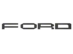 Front Grille Letter Overlays; Domed Carbon Fiber (24-26 Ranger Raptor)