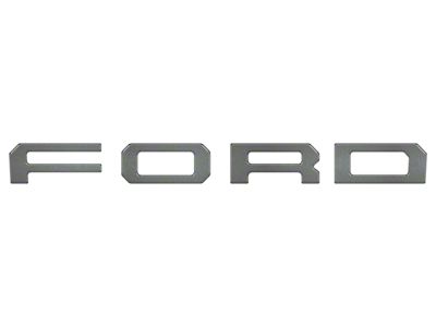 Front Grille Letter Overlays; Magnetic (19-23 Ranger w/ OE Ford Raptor Grille)