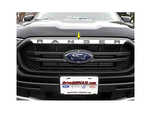 Front Grille Accent Trim; Stainless Steel (19-23 Ranger)