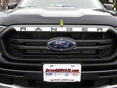 Front Grille Accent Trim; Stainless Steel (19-23 Ranger)