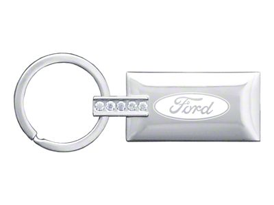 Ford Jeweled Rectangular Key Fob