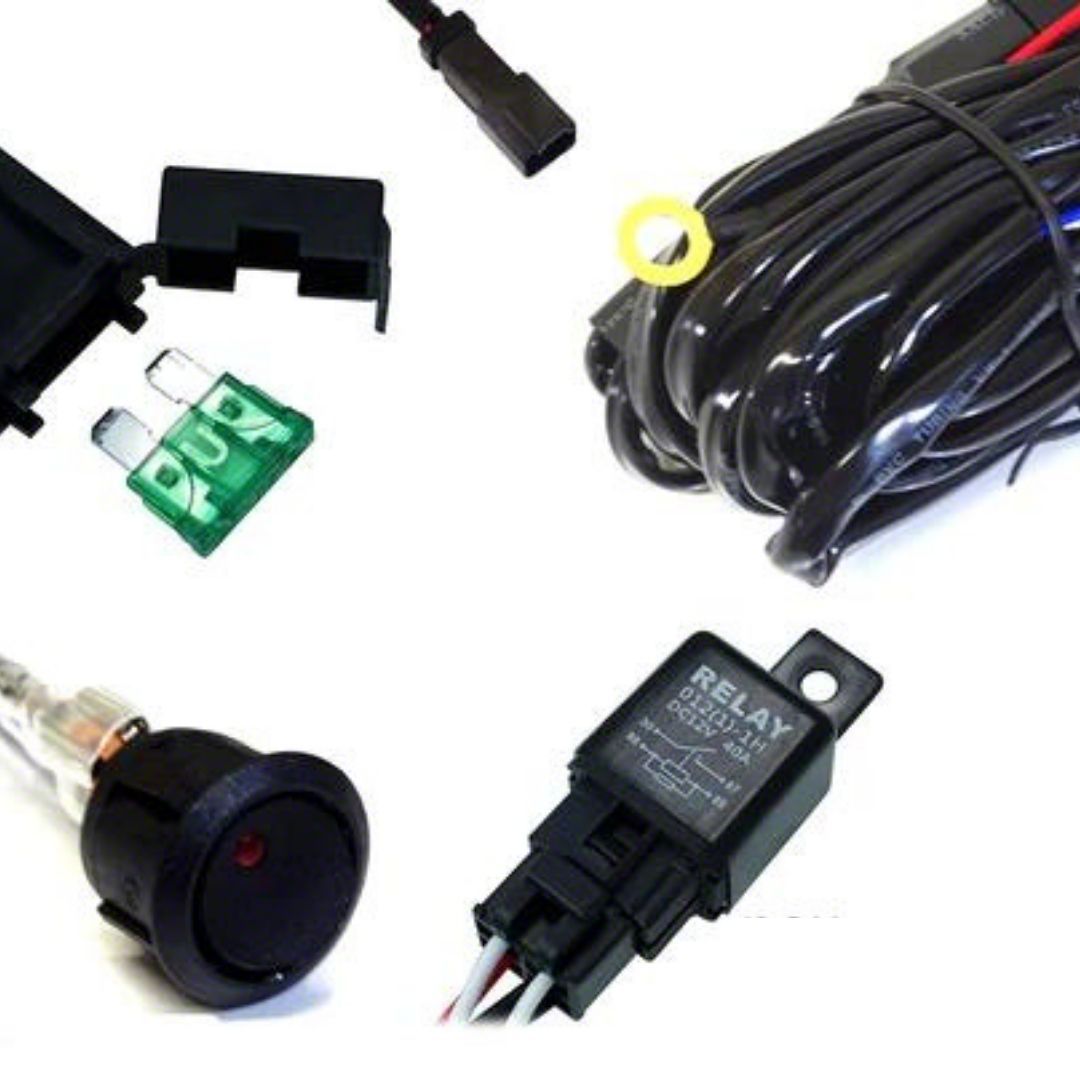 Ranger LED Light Wiring Harness with 40 Amp Relay and ON/OFF Switch; 1 ...