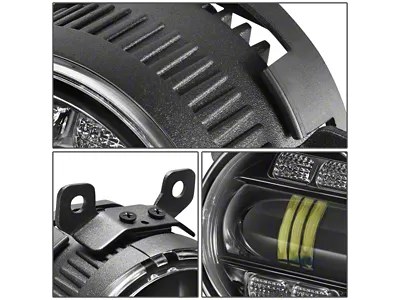 LED Projector Fog Lights; Clear (19-23 Ranger)