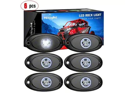 LED Rock Lights; White (Universal; Some Adaptation May Be Required)