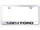 4x4 Ford Laser Etched License Plate Frame (Universal; Some Adaptation May Be Required)