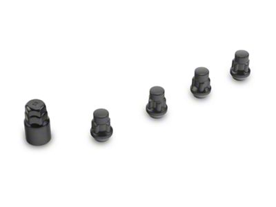 Locks with Key for Black Acorn Lug Nuts; 12mm x 1.5 (19-24 Ranger)