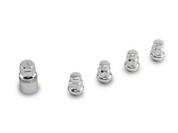 Locks with Key for Chrome Acorn Lug Nuts; 12mm x 1.5 (19-23 Ranger)