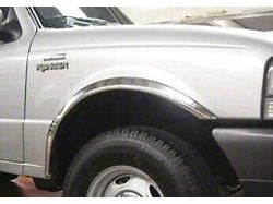 Long Style Fender Trim; Wide Width; Polished (93-11 Ranger)