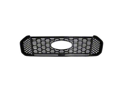 Mesh Insert Upper Grille Overlay; Gloss Black ABS (19-23 Ranger)