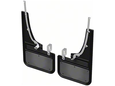 Mud Flaps with Gumetal Plate; Front (19-23 Ranger)