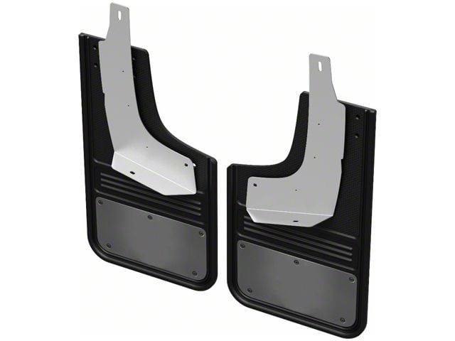 Mud Flaps with Gumetal Plate; Rear (19-23 Ranger)