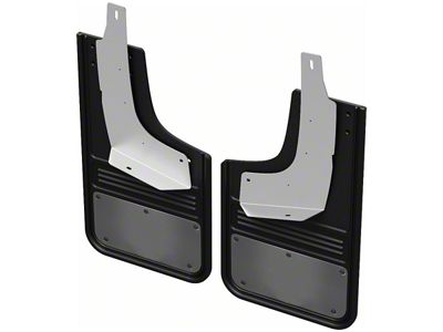 Mud Flaps with Gumetal Plate; Rear (19-24 Ranger)