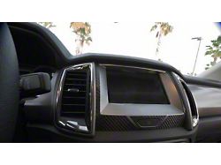 Navigation Display Accent Trim; Raw Carbon Fiber (19-23 Ranger)