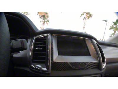 Navigation Display Accent Trim; Raw Carbon Fiber (19-23 Ranger)