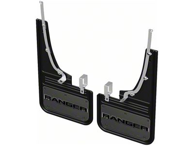 No-Drill Mud Flaps with Ranger Logo; Front (19-23 Ranger)