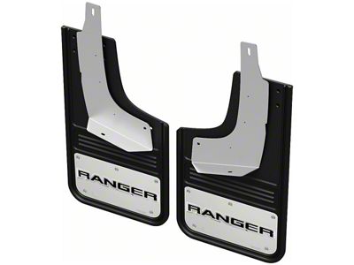 No-Drill Mud Flaps with Ranger Logo; Rear (19-23 Ranger)