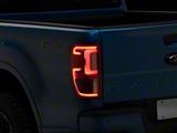 OE Style Full LED Tail Lights; Chrome Housing; Red Clear Lens; Driver Side (19-23 Ranger w/ Factory BLIS Tail Lights)