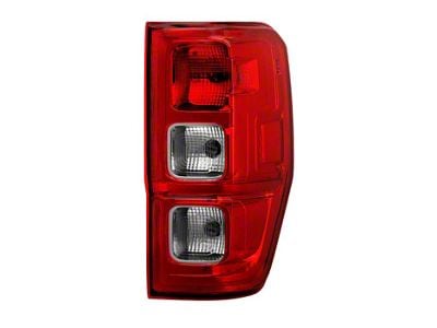 OEM Style Tail Lights; Chrome Housing; Red/Clear Lens; Passenger Side (19-23 Ranger w/ Factory Halogen Tail Lights)