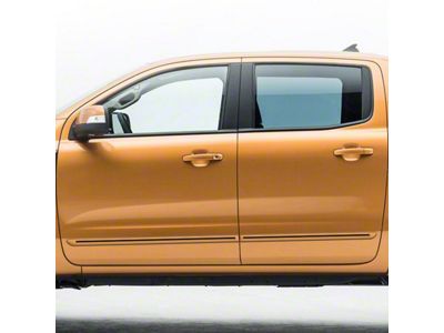 Painted Body Side Molding with Red Insert; Shadow Black Pearl (19-25 Ranger SuperCrew)