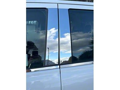 Pillar Post Trim; Stainless Steel; 4-Piece (24-26 Ranger)