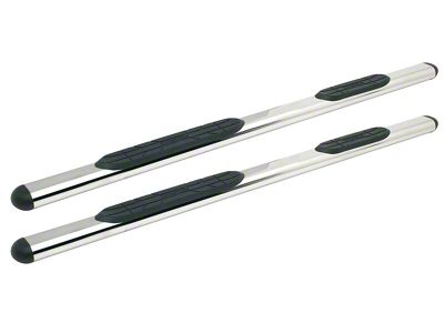 Premier 4 Oval Nerf Side Step Bars with Mounting Kit; Stainless Steel (19-23 Ranger SuperCab)