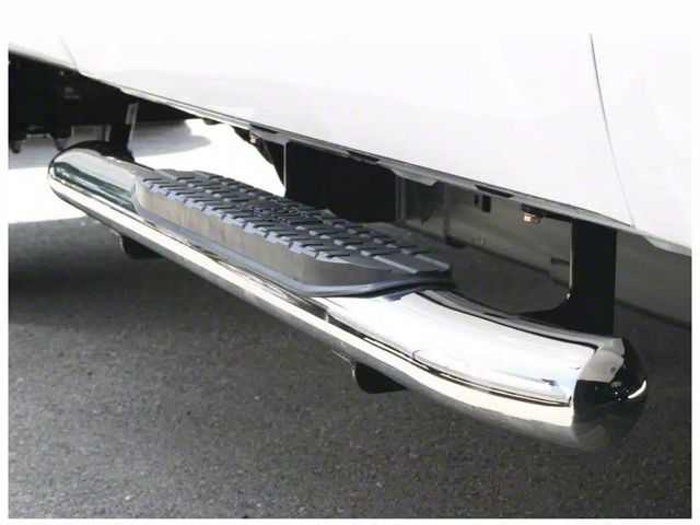Pro Traxx 4-Inch Oval Side Step Bars; Stainless Steel (19-24 Ranger SuperCrew)