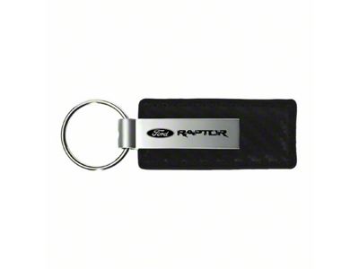 Raptor Leather Key Fob; Black Carbon Fiber