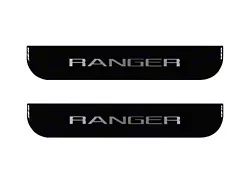 Rear Door Sill Protection; Black Platinum (19-23 Ranger SuperCrew)