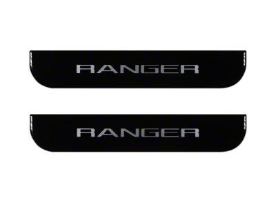Rear Door Sill Protection; Black Platinum (19-23 Ranger SuperCrew)