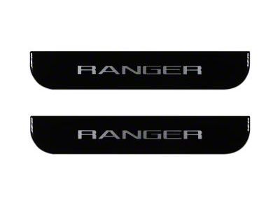 Rear Door Sill Protection; Black Platinum (19-23 Ranger SuperCrew)