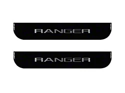 Rear Door Sill Protection; Black Platinum (19-23 Ranger SuperCrew)
