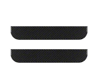 Rear Door Sill Protection; Domed Carbon Fiber (19-23 Ranger SuperCrew)