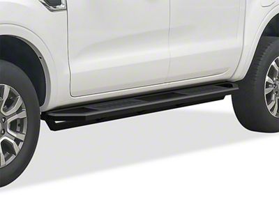 Rocker Armor Side Step Bars; Matte Black (19-24 Ranger SuperCrew)