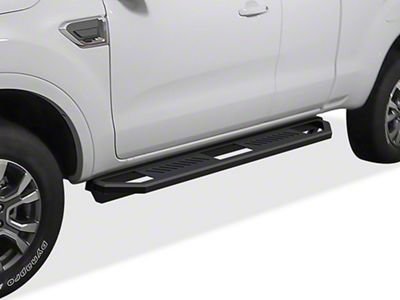 Rocker Armor Side Step Bars; Matte Black (19-23 Ranger SuperCab)