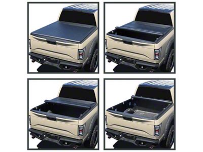 Roll Up Tonneau Cover; Black (19-24 Ranger w/ 5-Foot Bed)